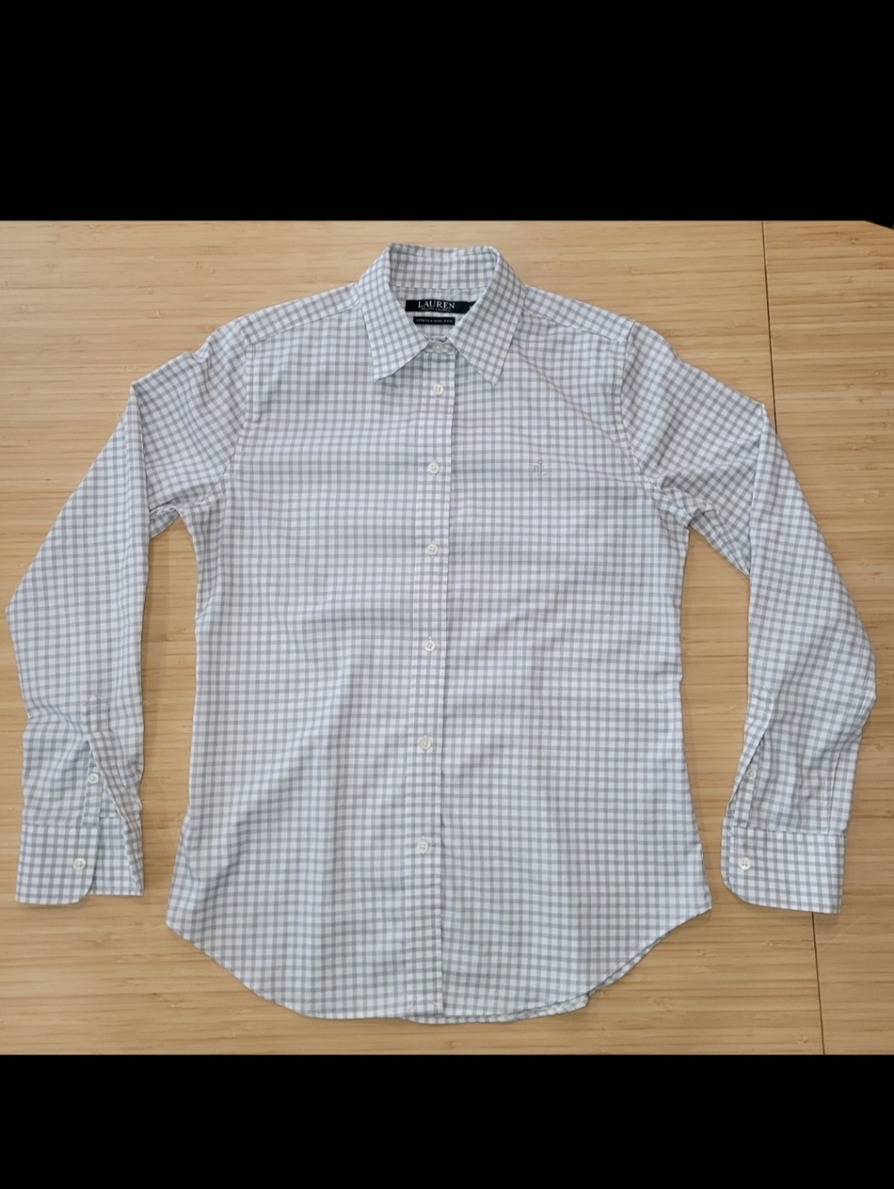 Lauren Ralph Lauren Gray Check Women’s Dress Shirt